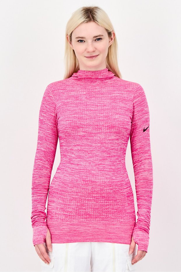 Women Sportswear Fit Long Sleeve Training Hoodie, Pink