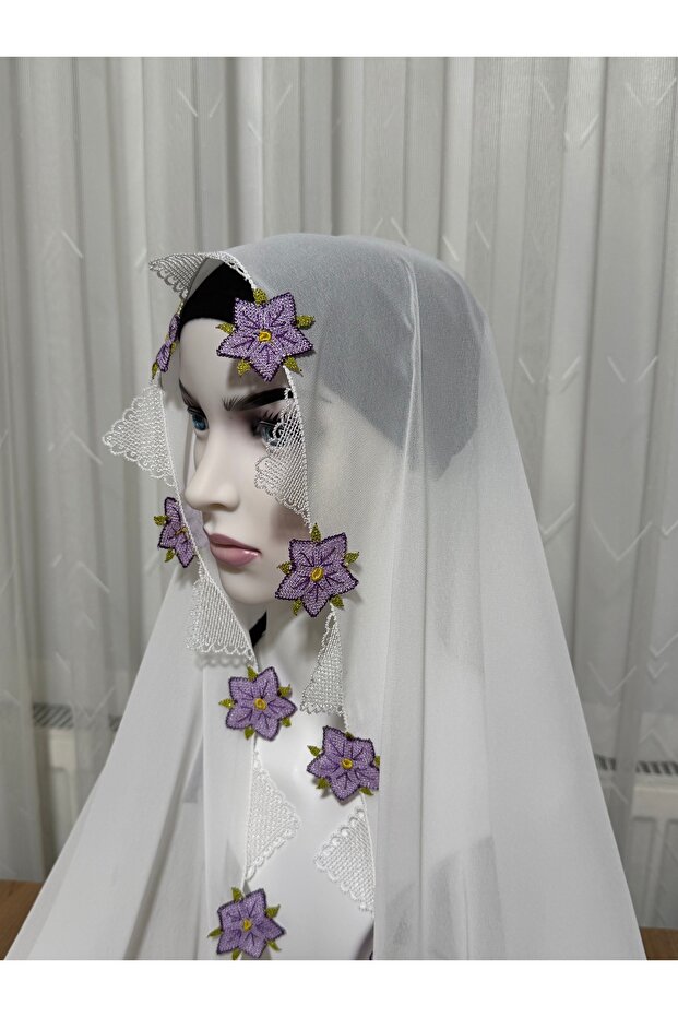 حجاب صلاة مطرز بإبرة - 2