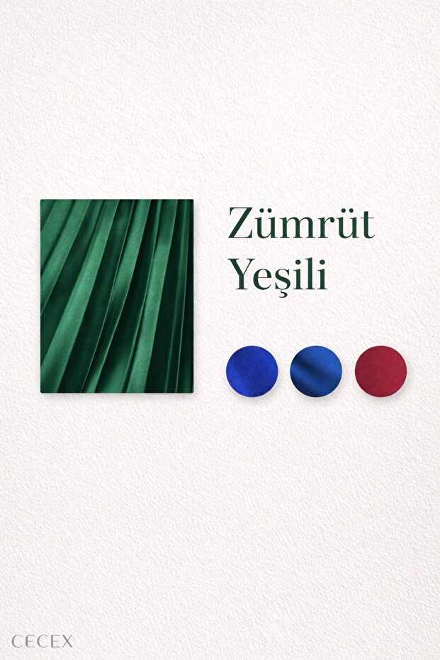 SATEN PİLELİ ETEK - 4