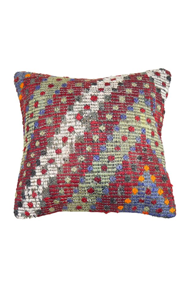 Handwoven Kilim Cushion Cover (40X40 cm)