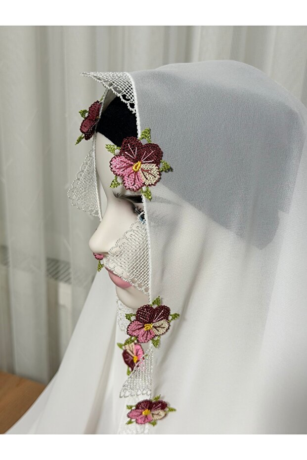 İğne oyası namaz başörtüsü - 2