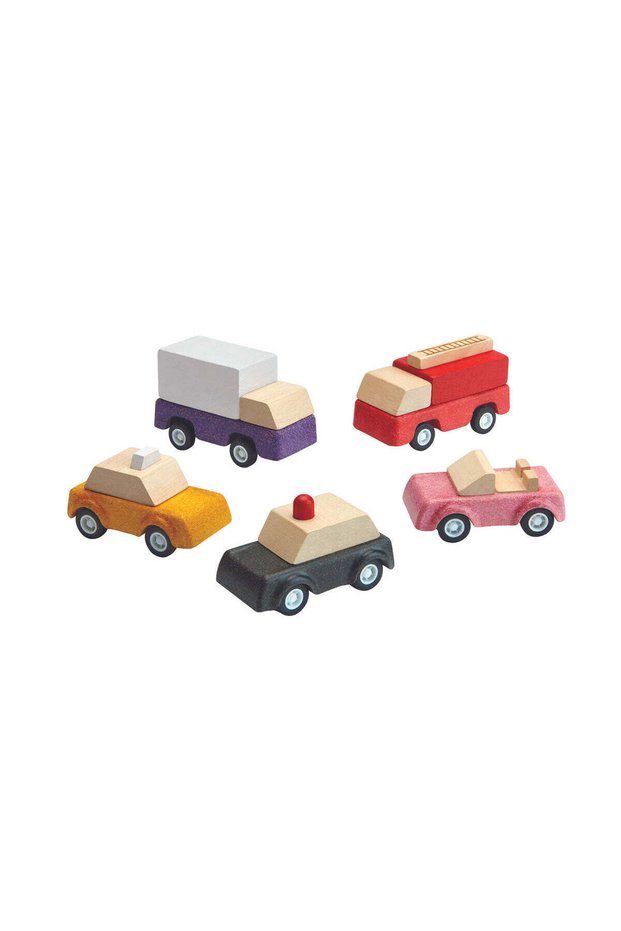 PlanWorld Vehicle Series — 5 Wooden Toy Vehicles