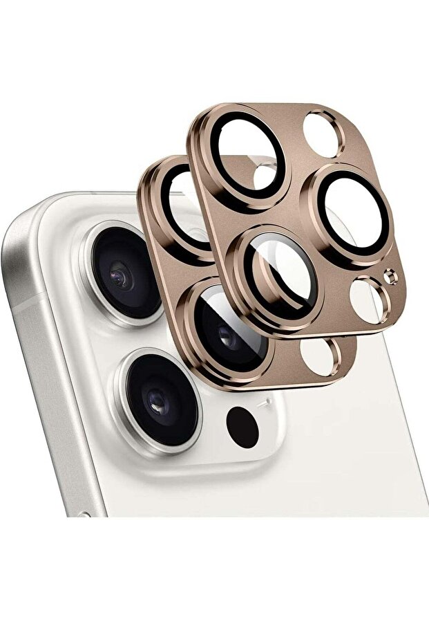 MUNTAQI (2 Pack) Camera Lens Protector for iPhone 16 Pro and iPhone 16 Pro Max – Alloy Metal Camer