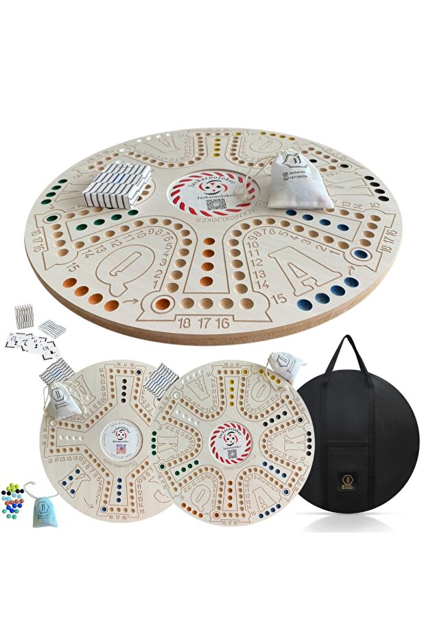 Jackaroo Double sided for 4/6 players 51 cm (Colored with sticker)