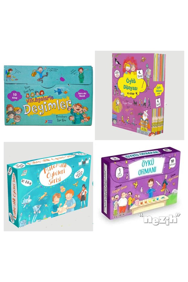 YUVA OKUL YAYINLARI 4-Piece Set Book 3. Ve 4. Class Compatible