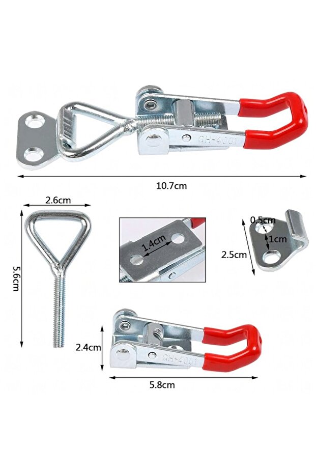 Table Clamp, Optim Solution, Red, 10.7 cm - 2