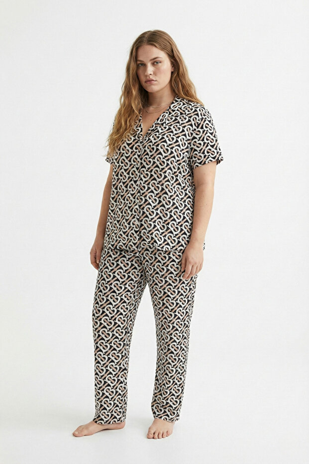 طقم بيجامة ميلان منقوشة - 3