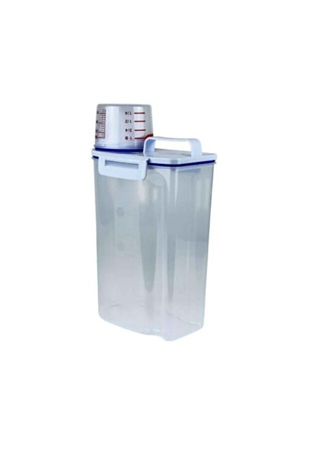 Plastic Storage Container with Measuring Lid - 1