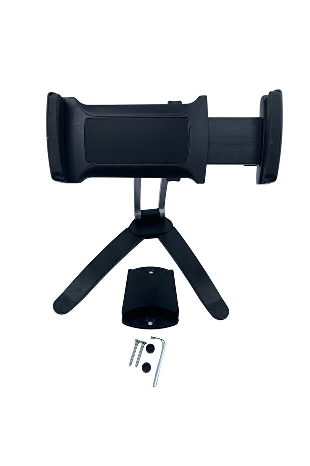 Buffer ® 360 Degree Rotatable Kitchen Desktop Phone Tablet Holder Adjustable Flexible Stand Metal