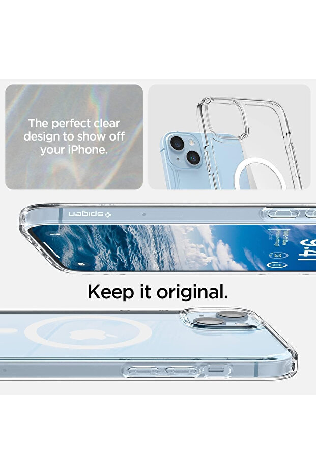 جراب MagSafe الشفاف الواقي لهاتف iPhone 15 Plus - 2