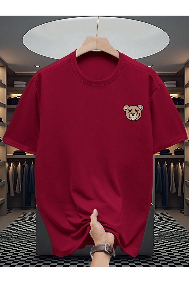 Men's T-Shirt T-Shirt Bear Printed New Fashion