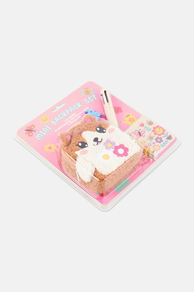 مجموعة حقيبة ظهر صغيرة من الفرو - 2