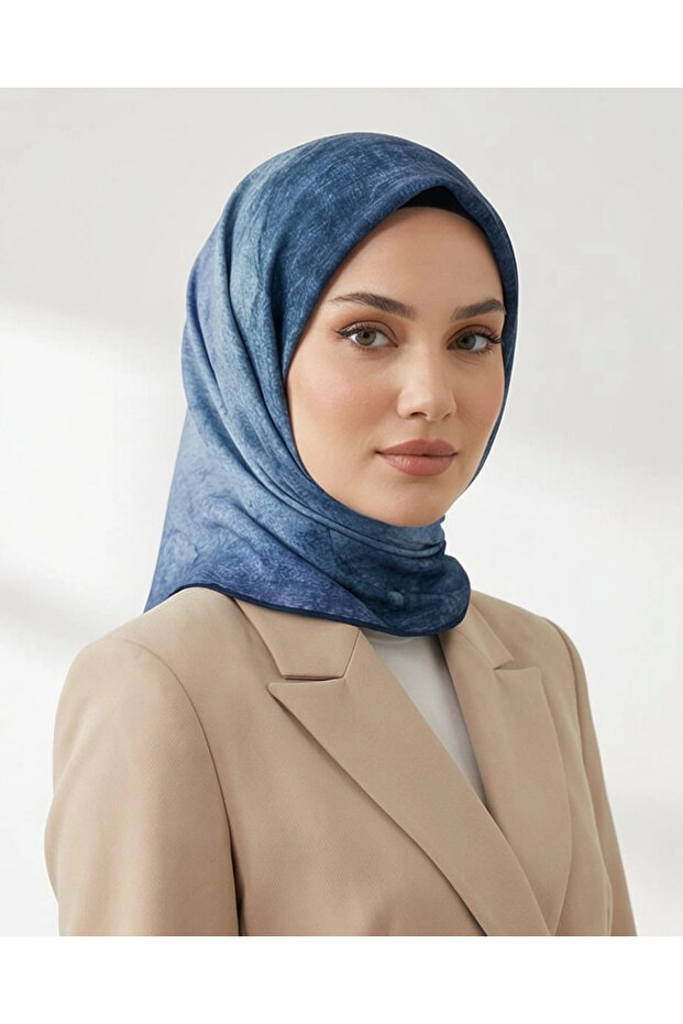 TENSEL EŞARP-Mavi - 1