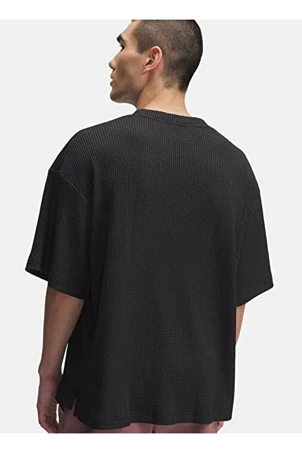 Ua Rival Waffle Crew Siyah Erkek T-Shirt 1383106-001 - 2