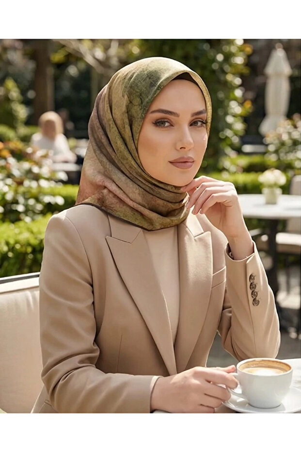 TENSEL EŞARP-Yeşil - 2