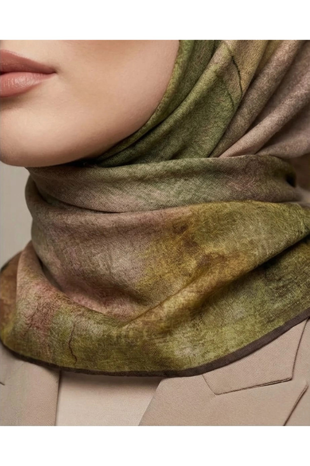 TENSEL EŞARP-Yeşil - 5