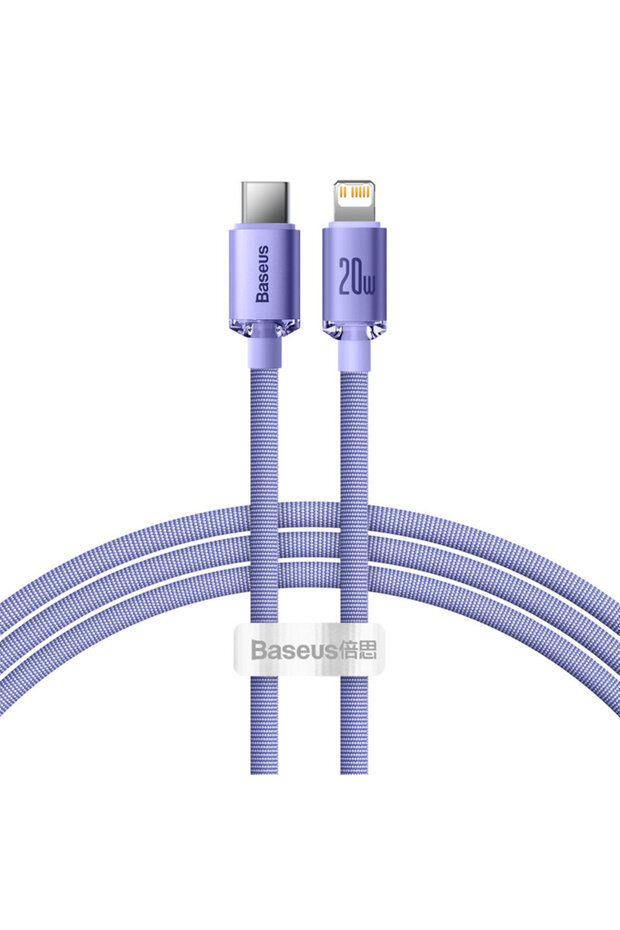 Cablu USB-C Lightning 20W, 1,2m, violet - 1
