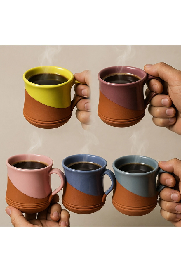 Clay Glazed Cup Mug - 3