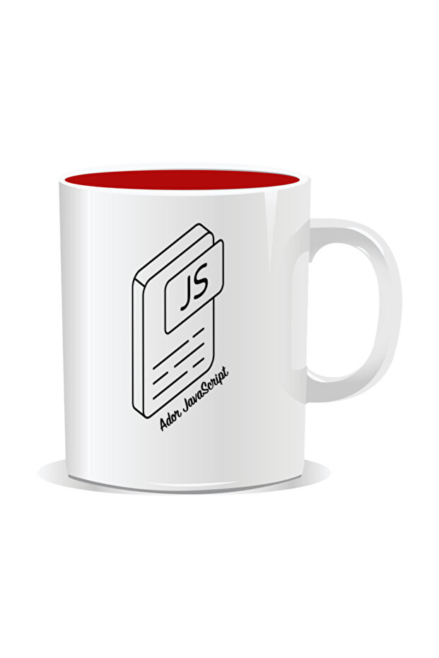 Personalized mug with messages for programmers, I love JavaScript - 1