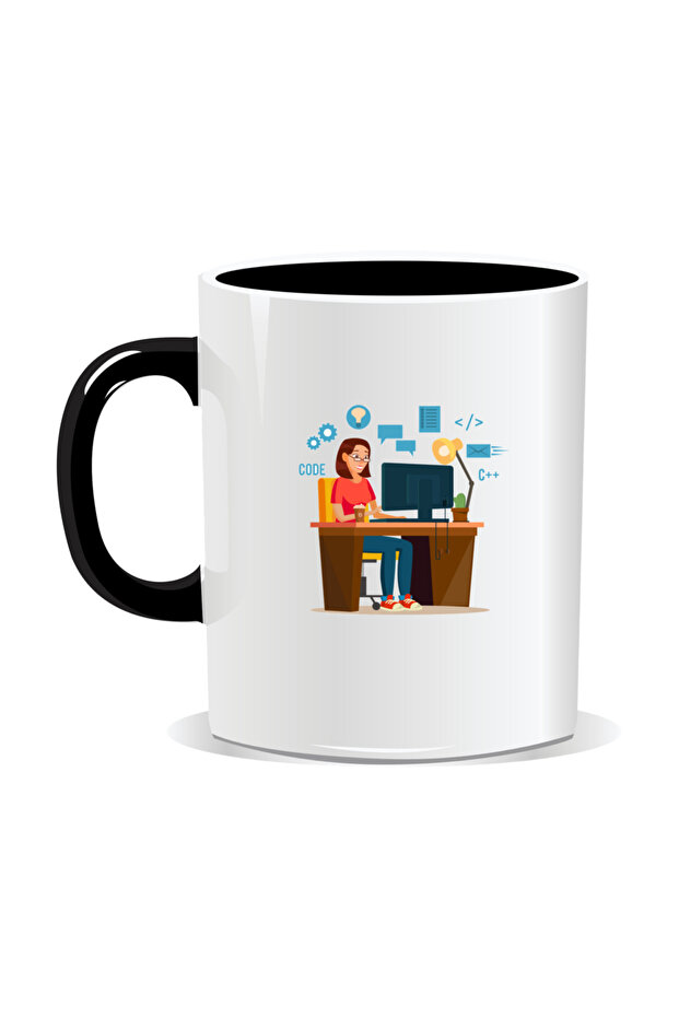 Personalized mug with messages for programmers, Programmer's office - 2