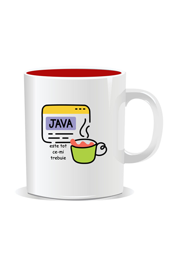 Personalized mug with messages for programmers, Java is all I need - 1