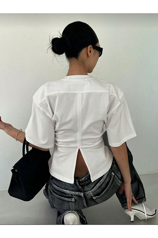 CHIC Slit Detail Blouse - 7