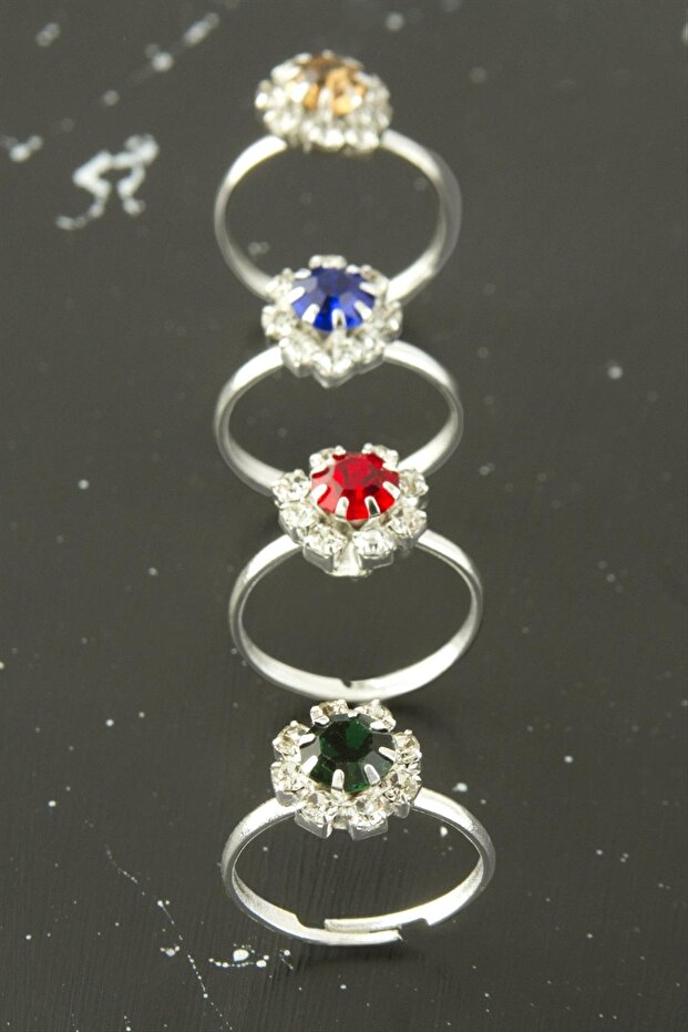 خاتم مفصل حجر كريستال - 1