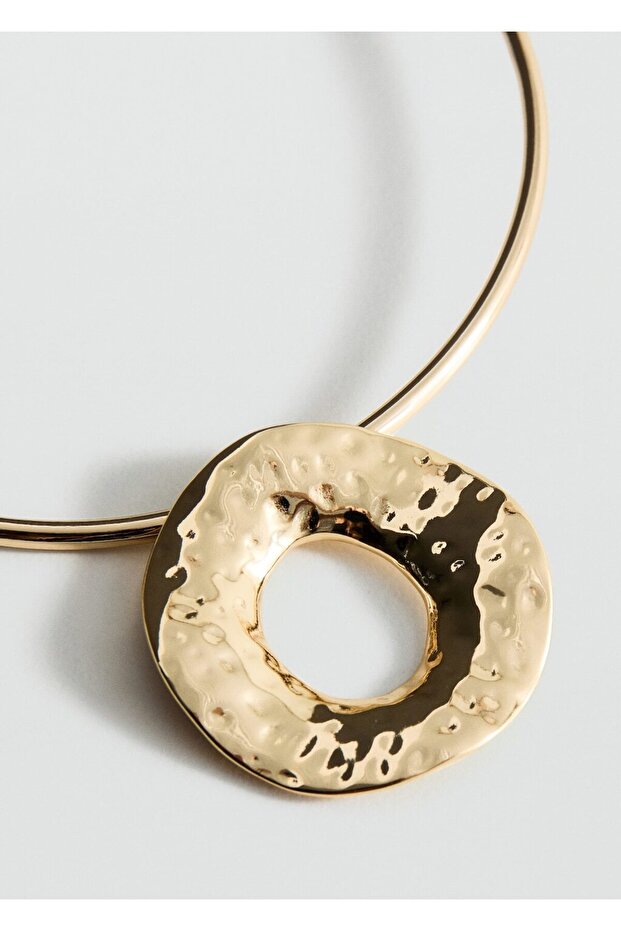 Halka tasarımlı sert kolye - 1