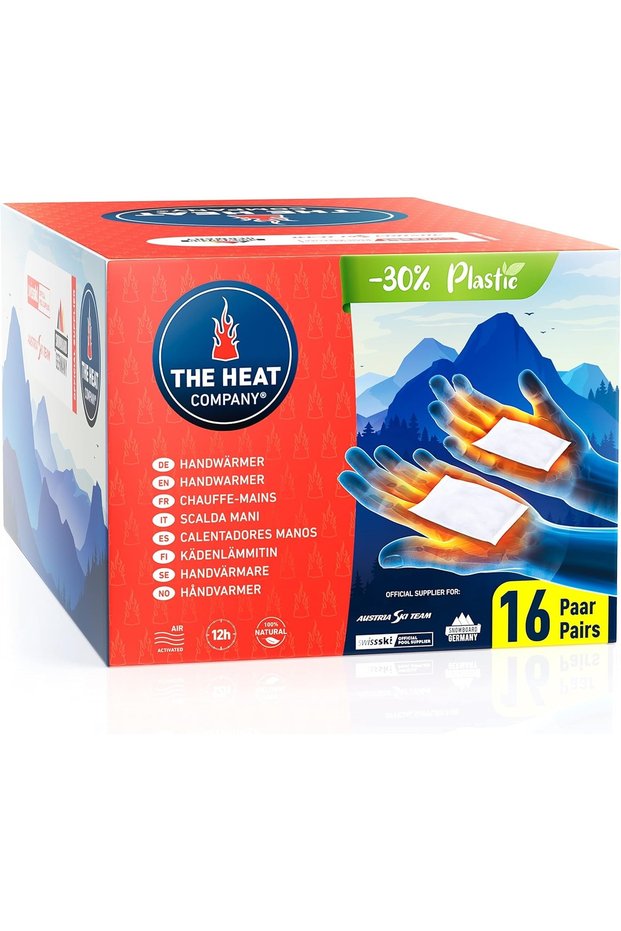 16 Pairs of Theheatcompany 12-Hour Hand Warmers - Handwarmers - Ready-To-Use Heat Pack - Non-Sticky