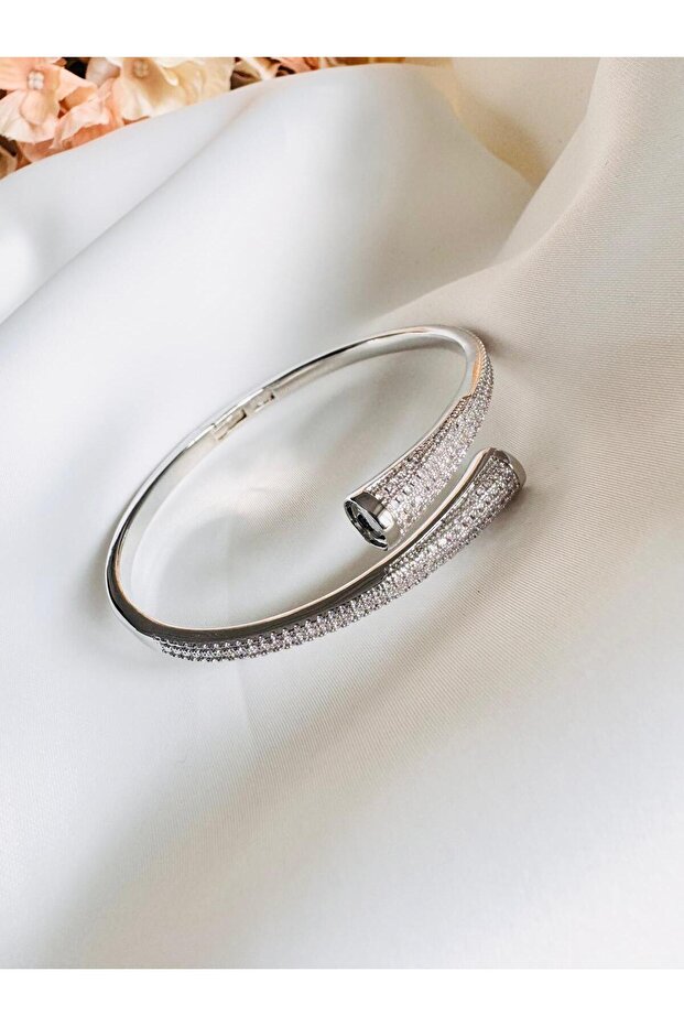 Premium Series Zircon Stone Cuff Luxury Bracelet