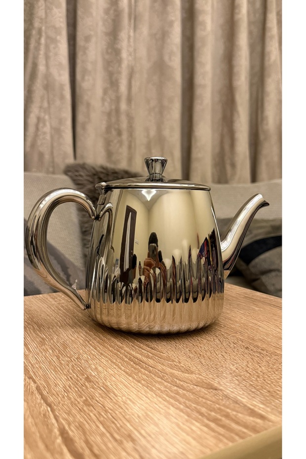 أبريق شاي او قهوة فضي - 4