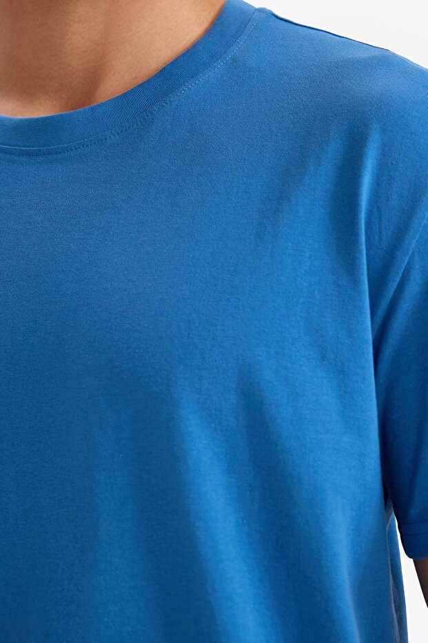 %100 Pamuk Basic Tişört V7699AZ26SP - 4