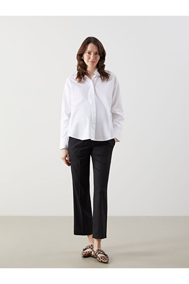 Quality Pieces from Çelebi Store: Wide-Leg Maternity Pants with Abdominal Panel
