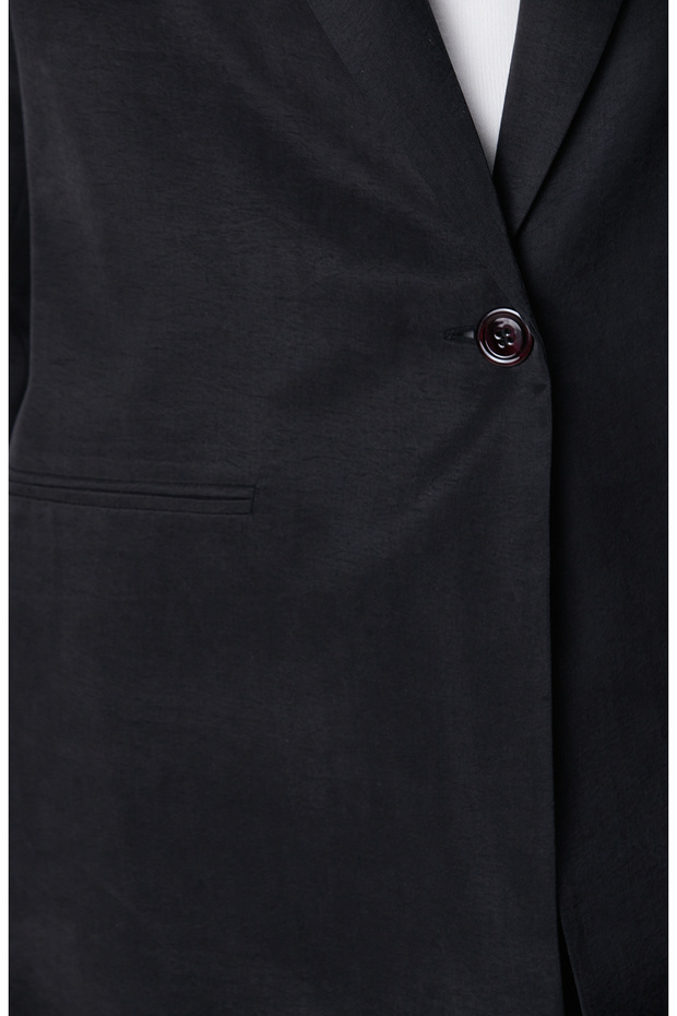 Siyah Yarım Astarlı Ceket - 6