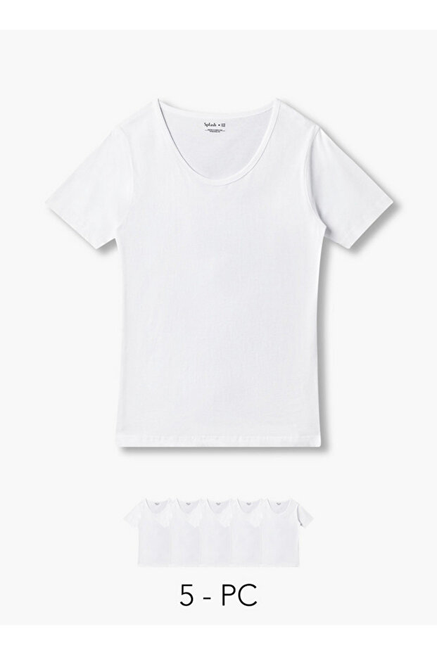 Men Short Sleeves Cotton Vest - Pack of 5