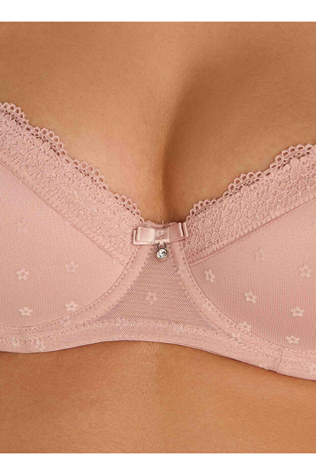 حمالة صدر مطرّز ذات سلك داخلي - 4