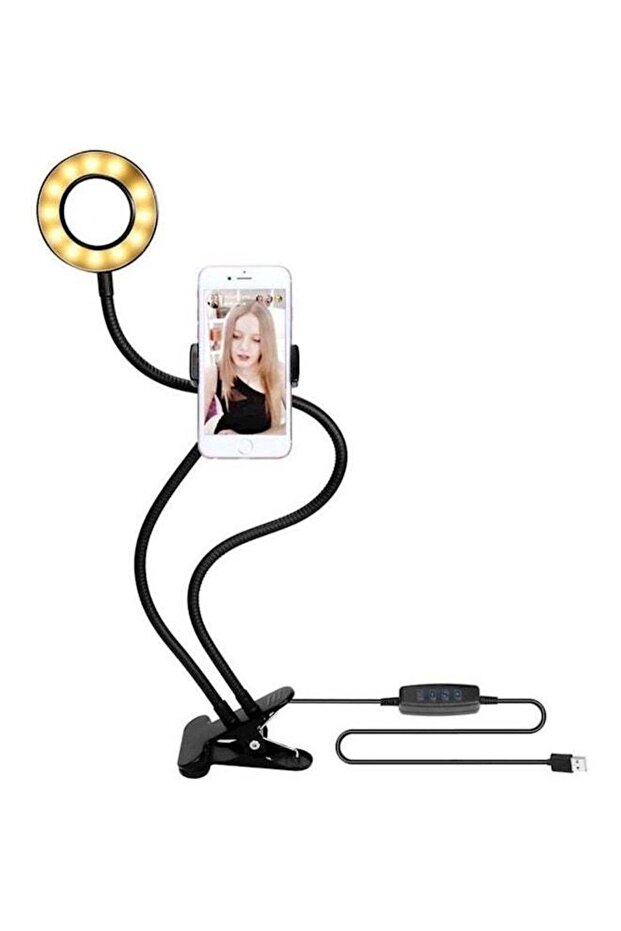 خاتم سيلفي أسود 3 في 1 - 1