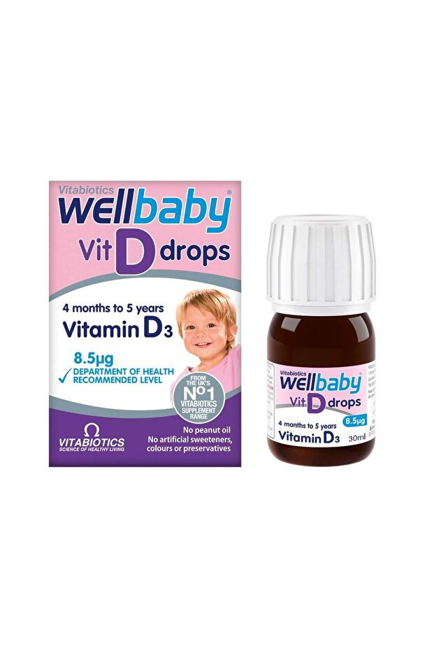 WELLBABY VITAMIN D DROPS 400 IU 30ML