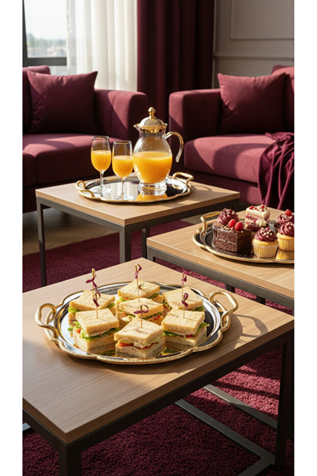 Multi-purpose serving tray set - 5