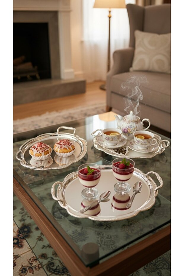 Multi-purpose serving tray set - 1