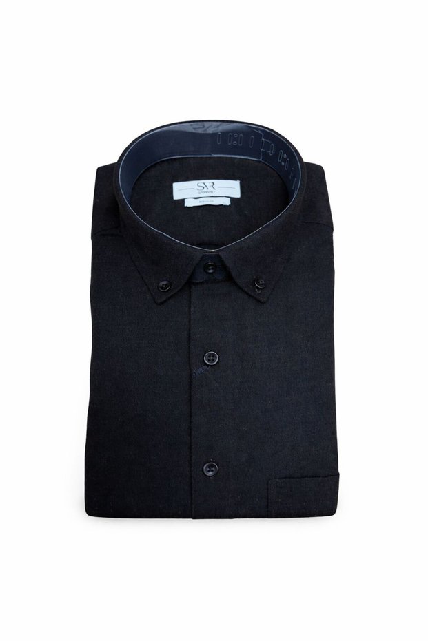 Comfortable Fit Cotton Premium Svr Solid Color Lumberjack Shirt with Pockets