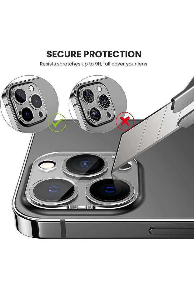 Clear camera lens protector for iPhone 12 Pro Max - 5