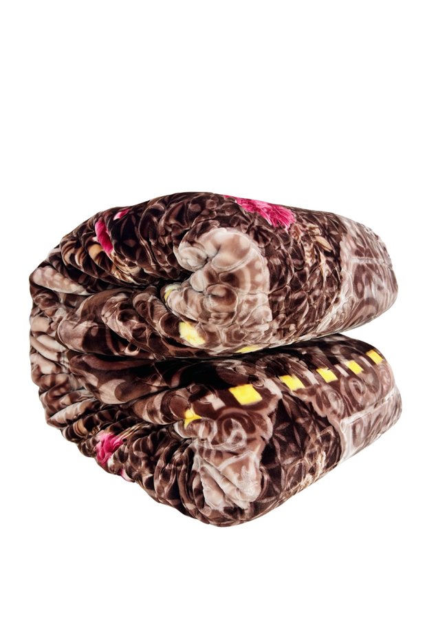 Luxurious Floral Premium Blanket Floral Design 2-Ply Double 220 x 240 cm All-Season Blanket