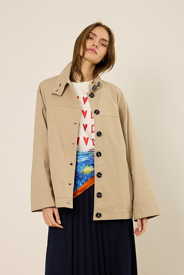 Gabardin Ceket - 4
