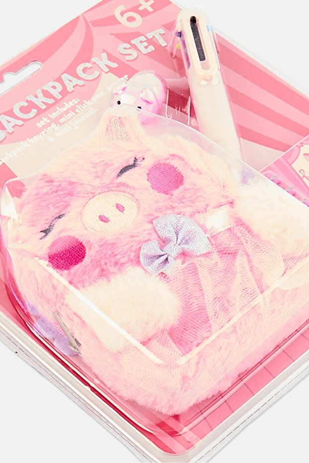 مجموعة حقيبة ظهر صغيرة من الفرو - 3