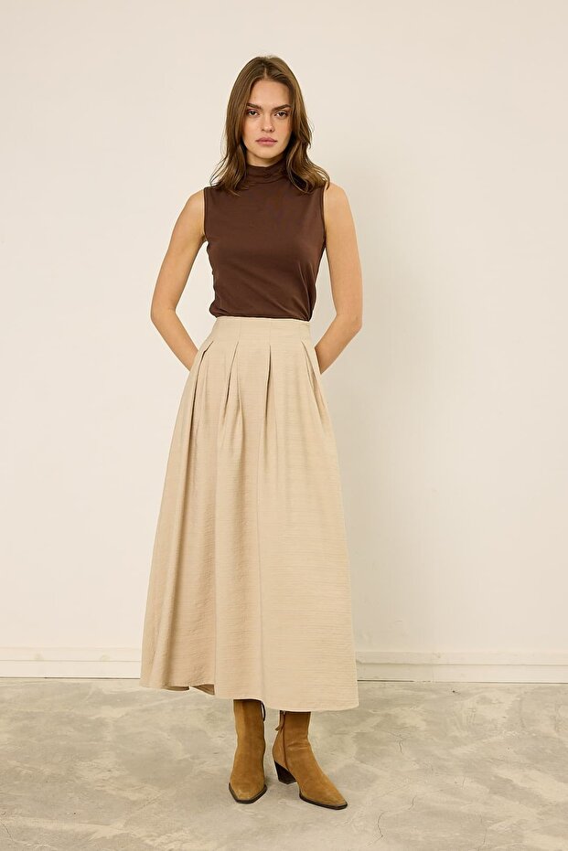 Velora Pileli Etek - 2