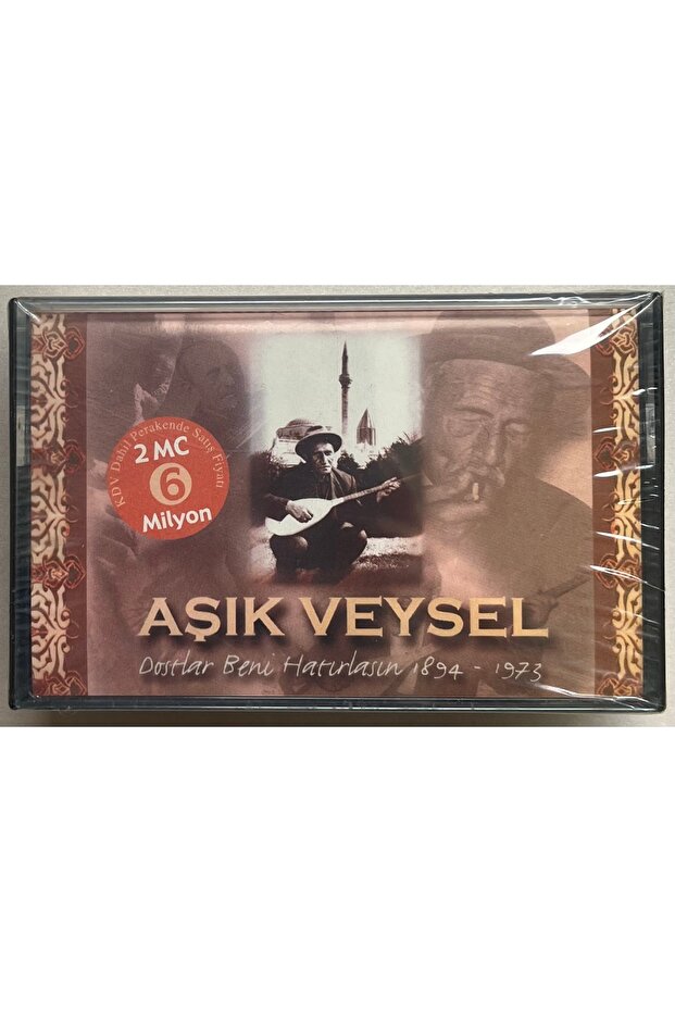 Aşık Veysel Dostlar Beni Hatırla 1894-1973 Double Cassette (Zero Gelatin)