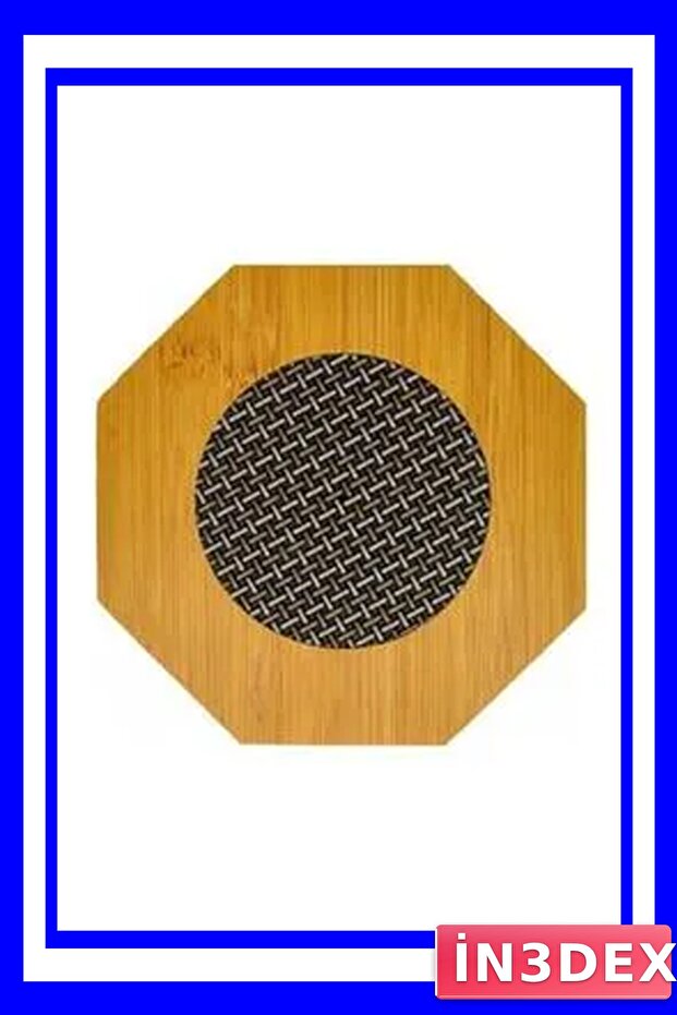 مفرش طاولة خشبي مطبوع بنقوش - 1