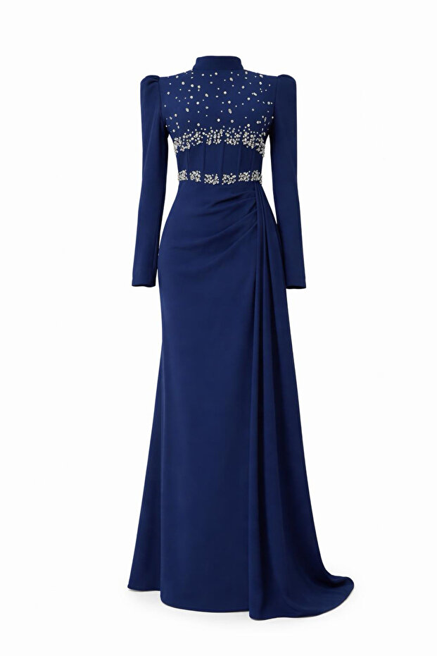 Aria Abiye Lacivert - 3