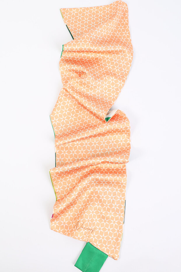 Double Patterned Neck Scarf 30X75 cm - 2